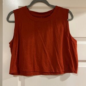 lululemon athletica orange tank